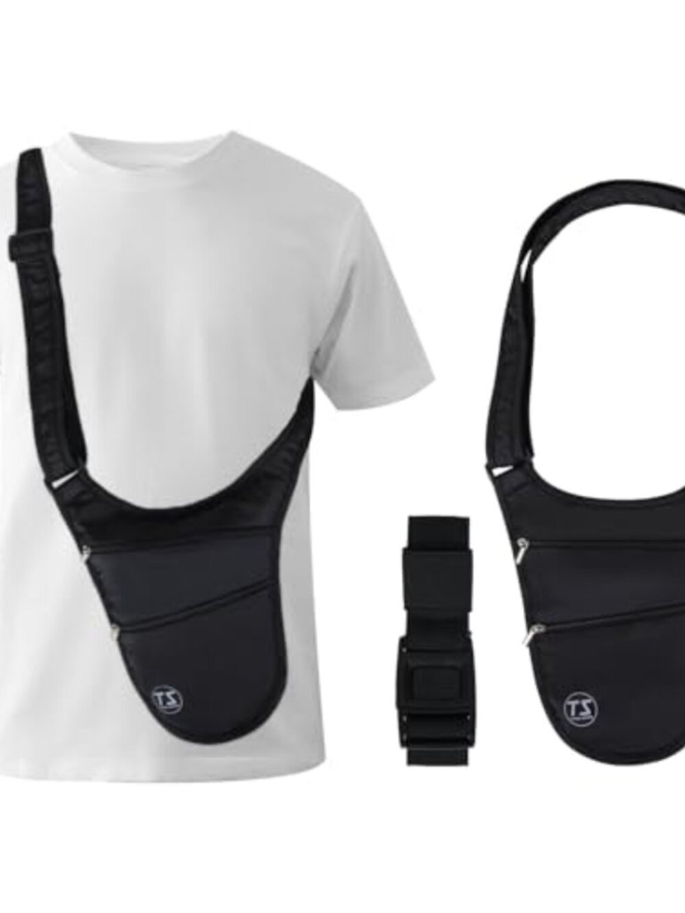 Slim Crossbody Bag Passport Holder Anti Theft Travel Pouch Hidden Money Belt